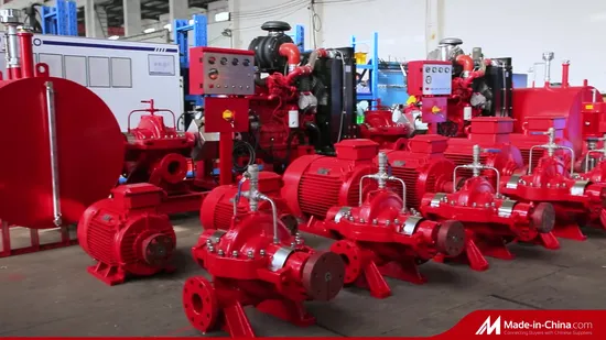 UL 인증 디젤 전기 수평 분할형 소방용 조키 워터 펌프