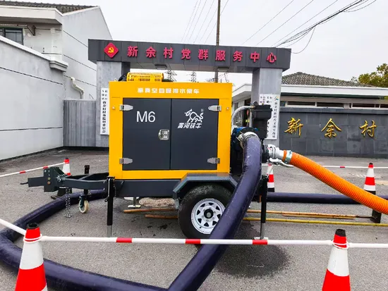 공장 판매 디젤 엔진 구동 대용량 진공 보조 도시 배수 펌프